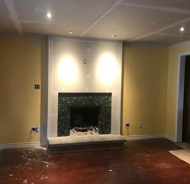 <span>Modern and</span> Fireplace